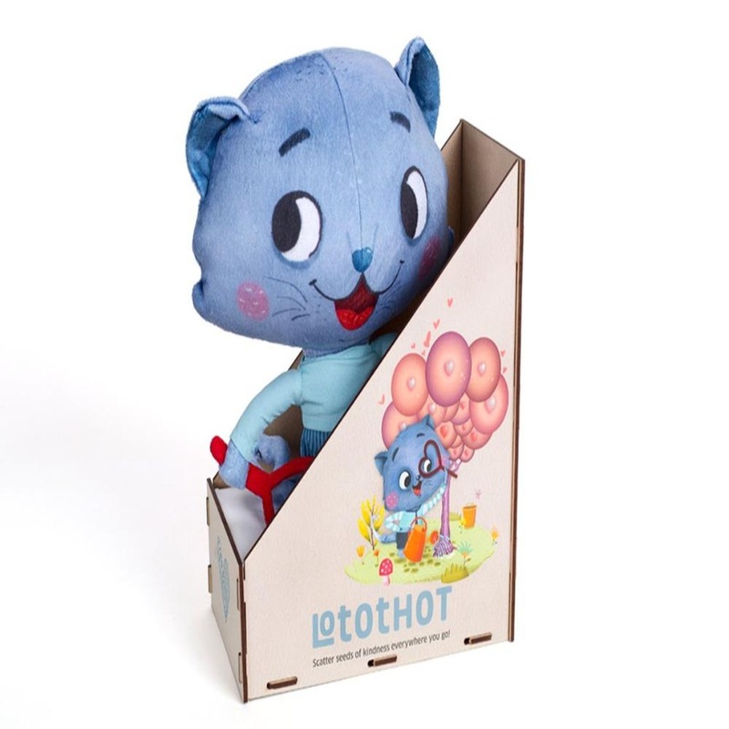 Chalk & Chuckles Caring Cats Lotothot Plush