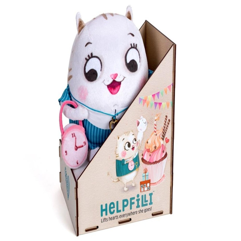Chalk & Chuckles Caring Cats Helpfilli Plush