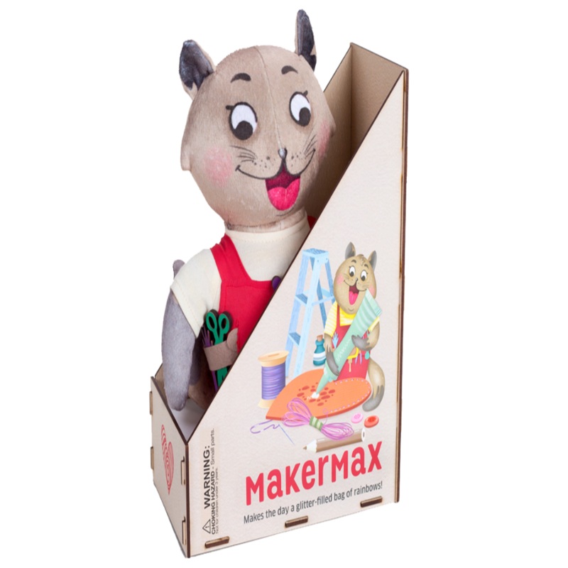 Chalk & Chuckles Caring Cats Makermax Plush