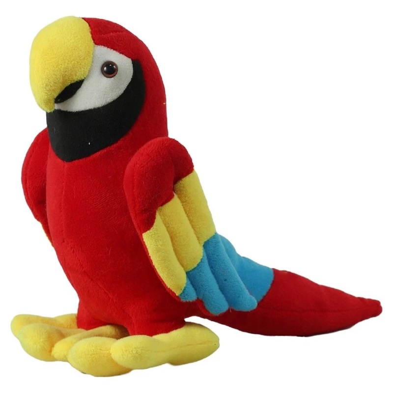 Mirada 21cm Parrot Soft Toy – Red