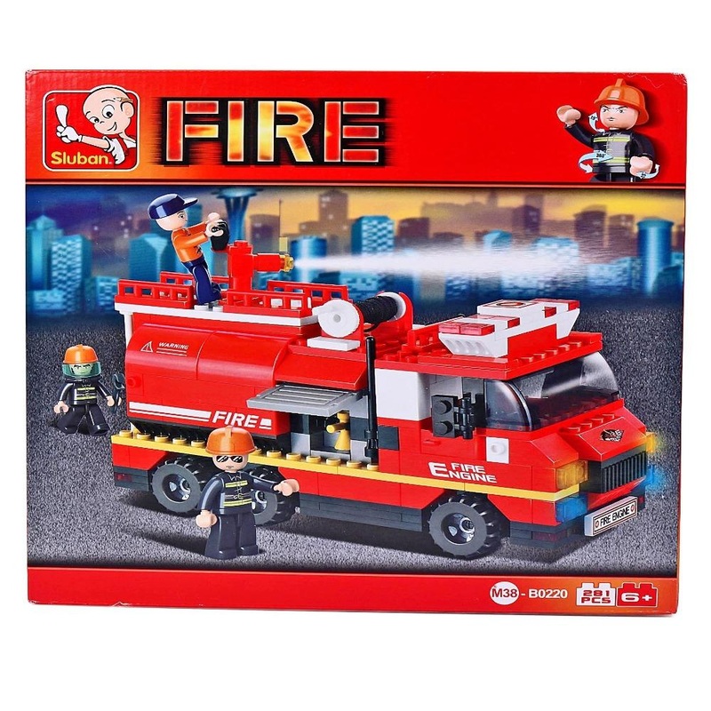 Sluban M38-B0220 Fire Engine Building Block Construction Set – 281 Bricks