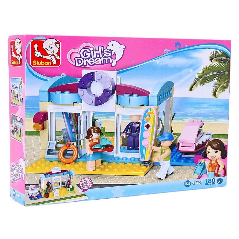 Sluban M38-B0603 Beach Shop Building Construction Set – 180 Pieces