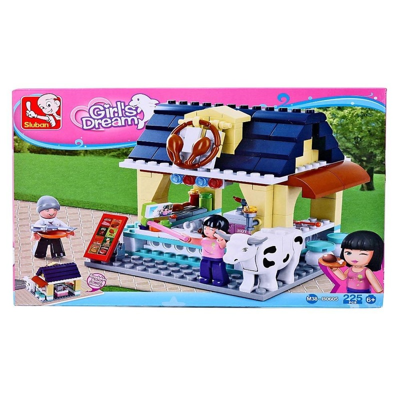 Sluban M38-B0605 Beach Restaurant Building Block Set – 225 Pieces