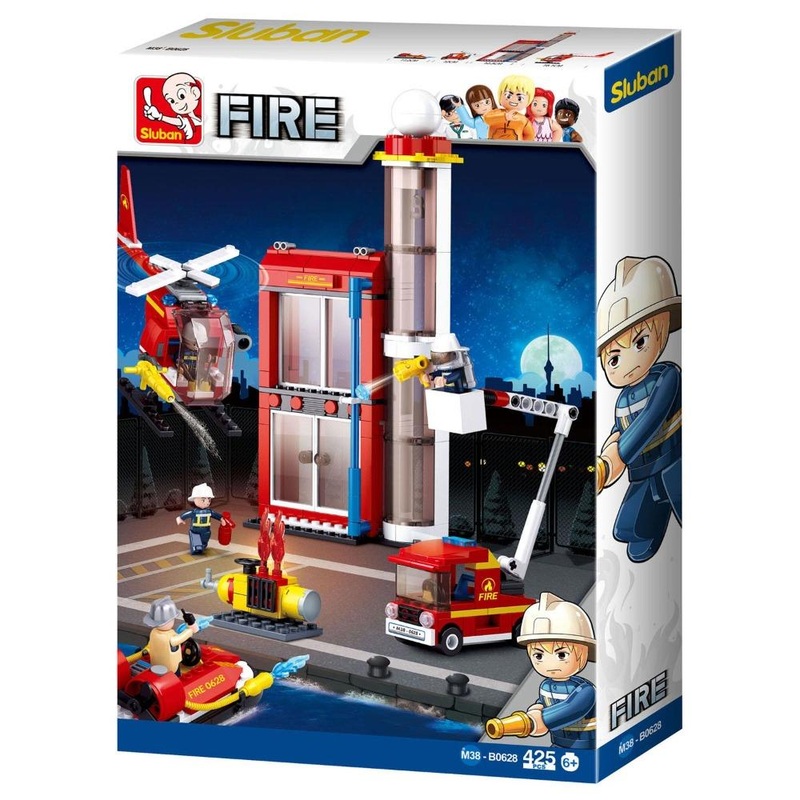 Sluban M38-B0628 Fire Substation Block Toys – 425 Pieces