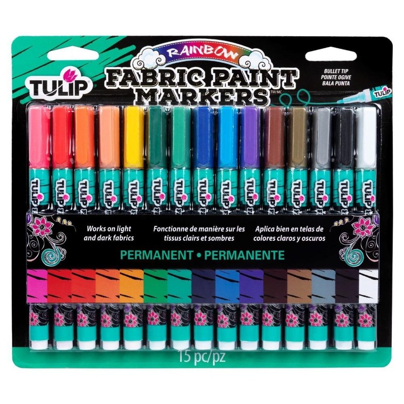 Tulip Fabric Markers Multi Opaque 15Pk
