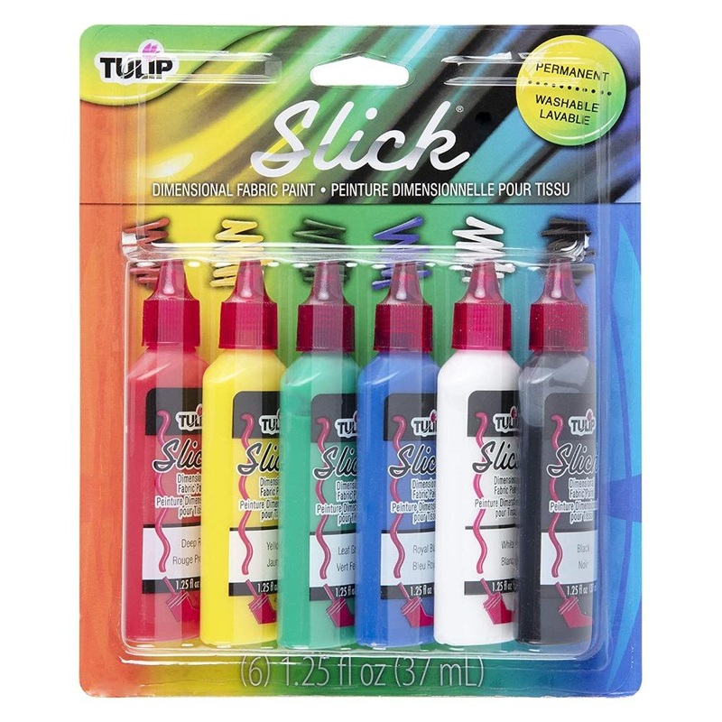 Tulip Fabric Paint Set 6Pk|Slick|Matte|Crystal|Puffy|Glitter|Neon & Glow|Metallic