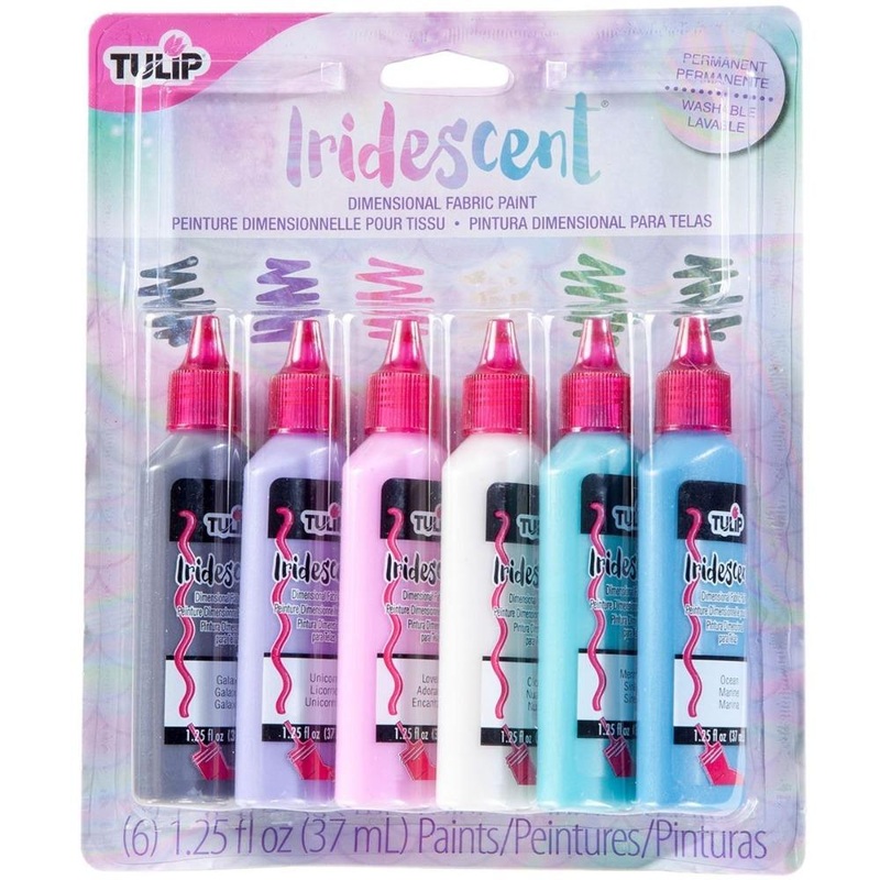 Tulip Fabric Paint Set Multi Iridescent 6Pk