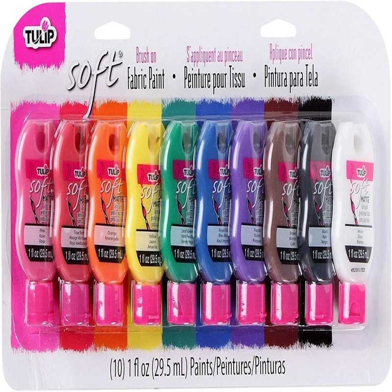 Tulip Fabric Paint Set Multi Rainbow 1Oz 10Pk