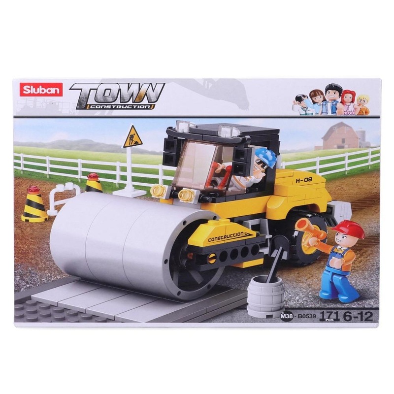 Sluban M38-B0539 Town Construction Road Roller Building Block Set – 171 Pieces