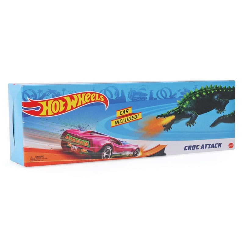 Hot Wheels Track Set|Croc Attack|Bat Rampage