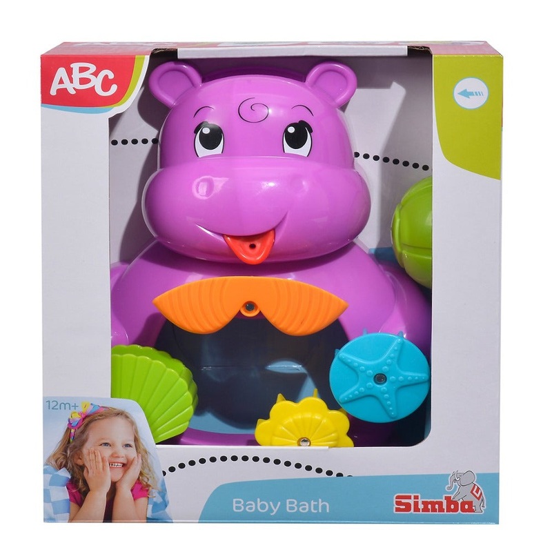 Simba ABC Bath Hippo Toys -Multi Color