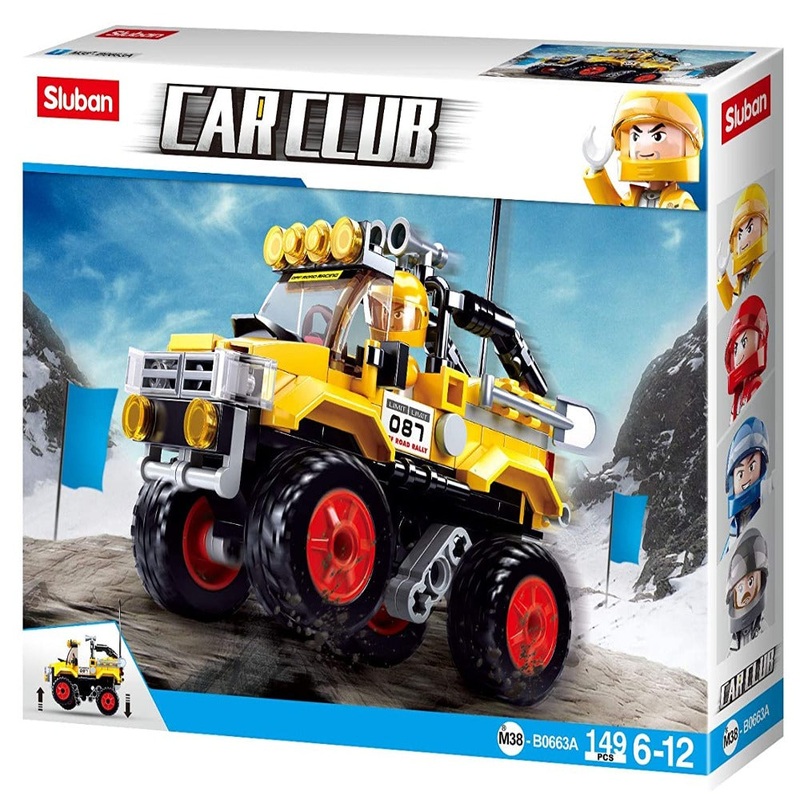 Sluban M38-B0663A Car Club Theme Offroad Car Block Bricks Toys