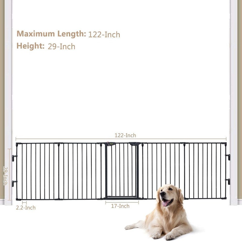 Baybee Auto Close Safety Baby Gate -Grey colour