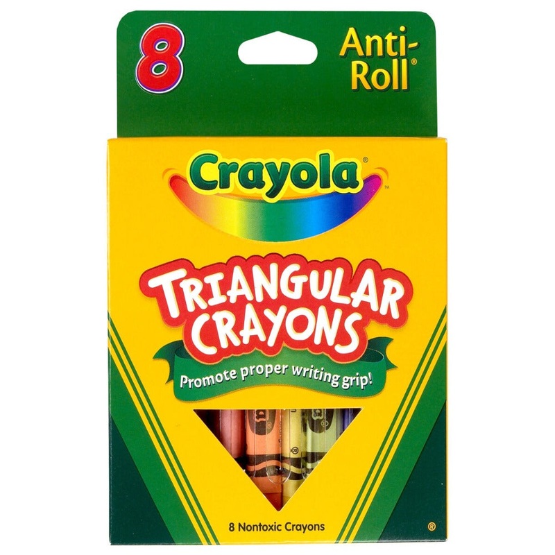 Crayola Anti-Roll Triangular Crayons 8 ct.