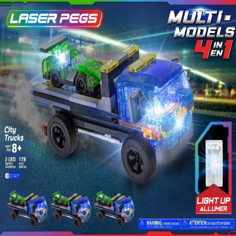 Laser Pegs 4 in 1 City Trucks