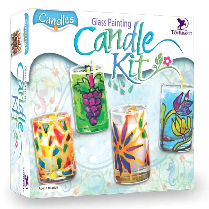 Toykraftt Glass Painting Candle Kit