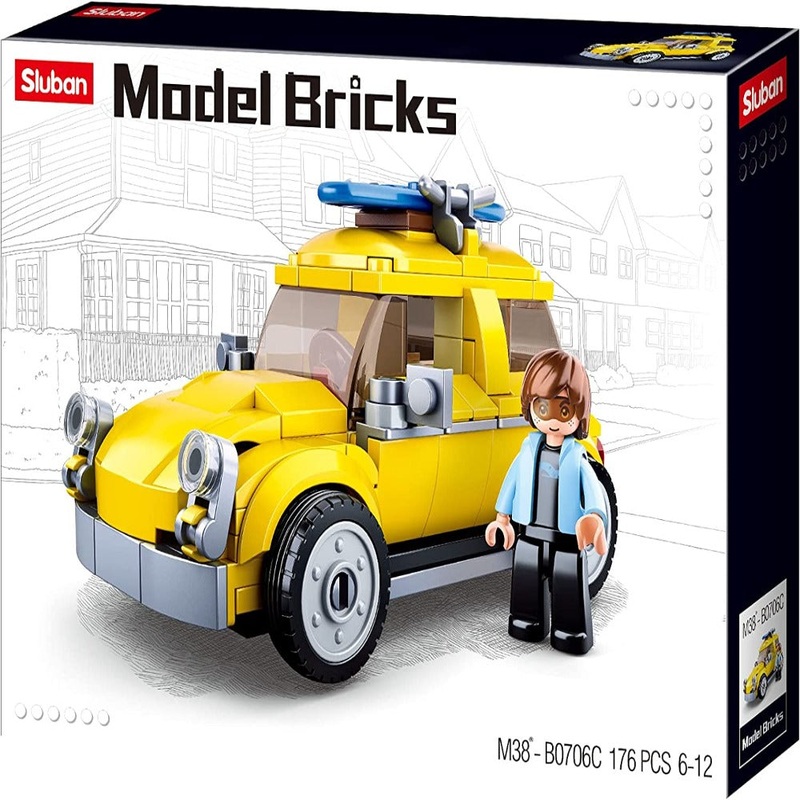 Sluban M38-B0706C Model Bricks Beetle Car