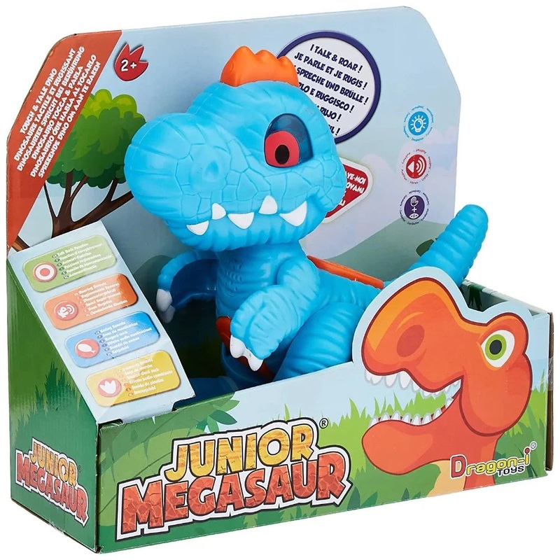 Dragon-I Toys Junior Megasaur Touch and Talk Dinosaur