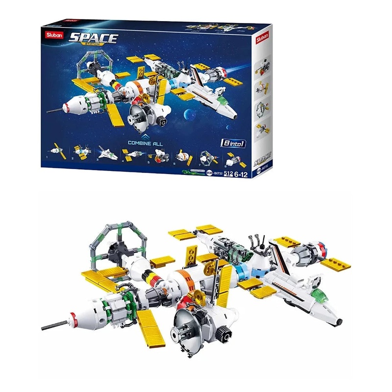 Sluban M38-B0732 International Space Station 8 in 1 Building Blocks