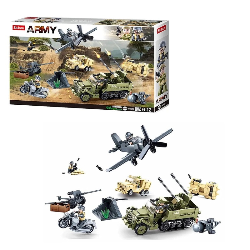 Sluban M38-B0812 World War 2 Building Blocks Set