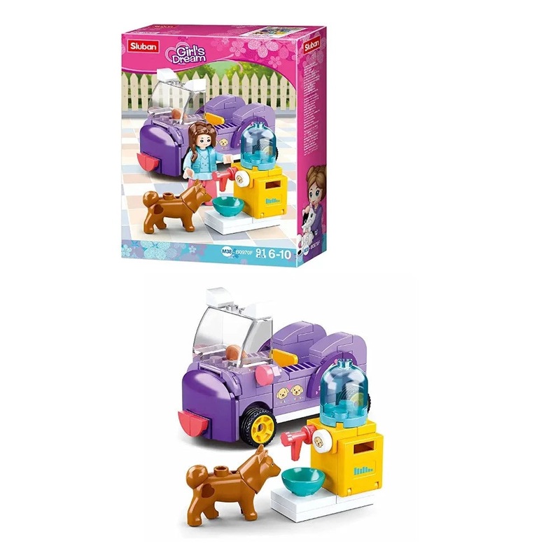 Sluban M38-B0970F Dog Feeding Area Building Blocks