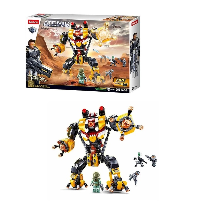 Sluban M38-B0997 Fire Rain-Inquisitor Robot Building Blocks