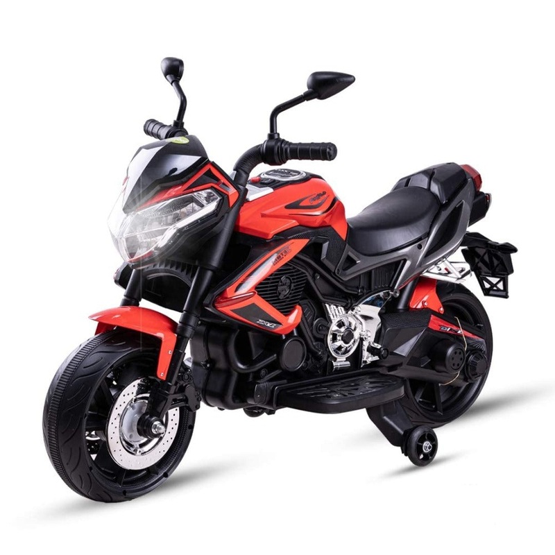 Baybee MB-120 DR-Z Rechargeable Battery Operated Bike for Kids (Red)