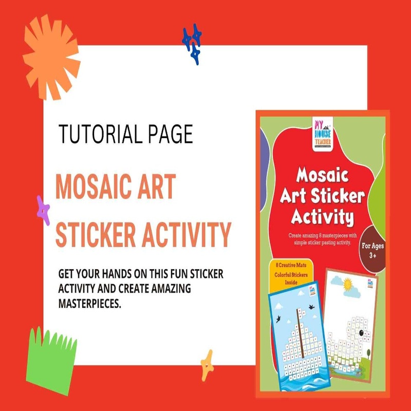 My House Teacher Mosaic Art Sticker Activity