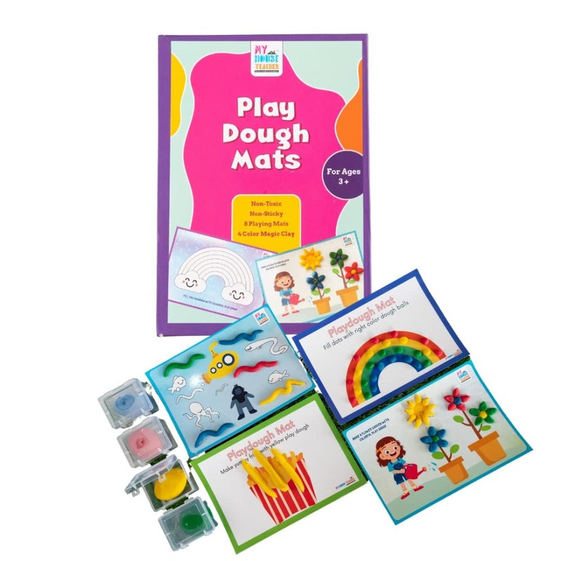 My house Teacher Play Dough Mats DIY Activity Box