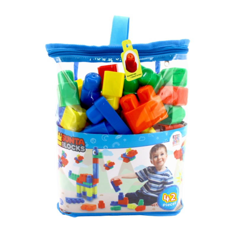 Sunta Blocks – 42PCS (Charm)|Blue|Pink