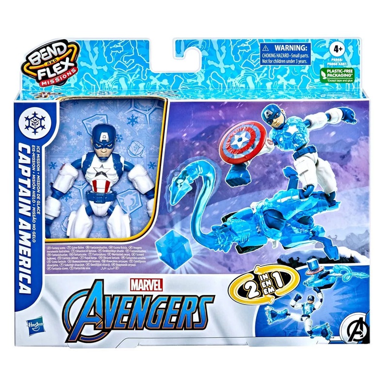 Marvel Avengers Bend and Flex Missions Captain America Ice Mission