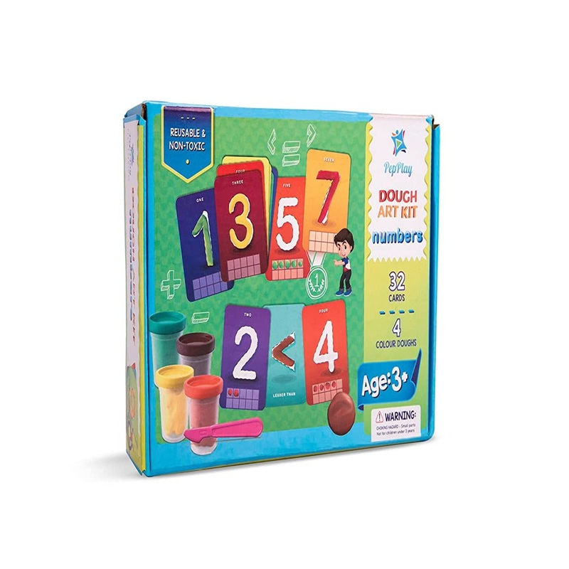 PepPlay Dough Art Kit|Numbers|Alphabets