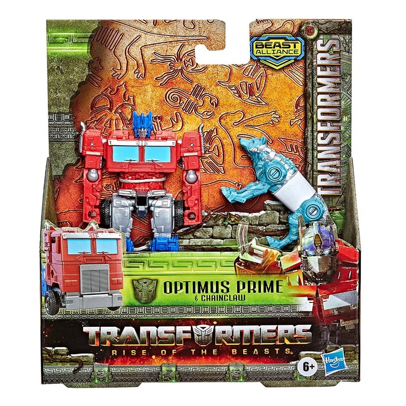Transformers Rise of The Beasts Alliance Optimus Prime & Chainclaw Toys