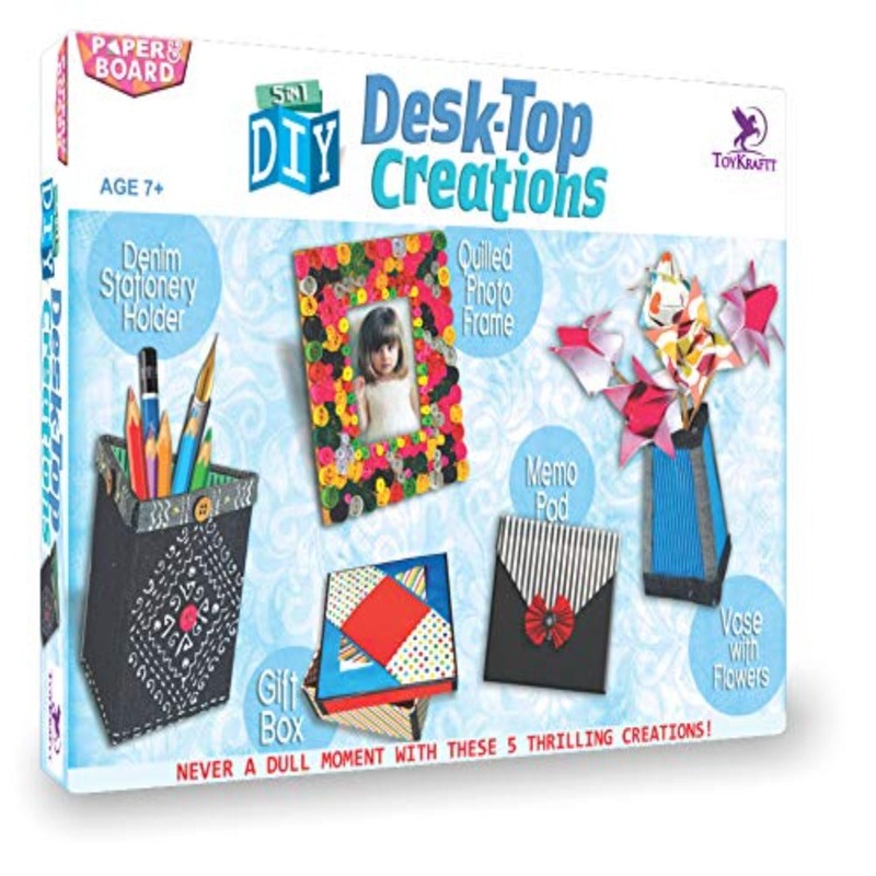 Toykraftt 5 In 1 Diy Desk-Top Creations