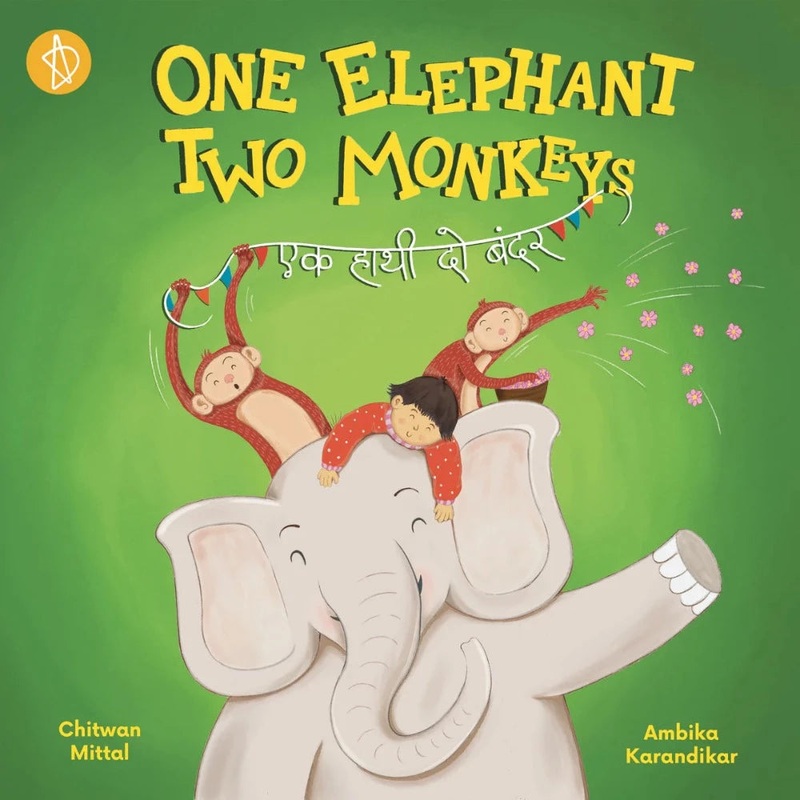 One Elephant, Two Monkeys (Board Book)
