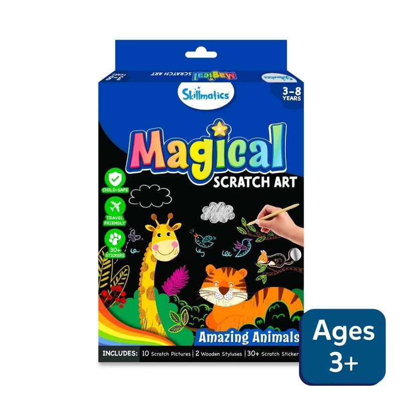 Skillmatics Magical Scratch Art Book