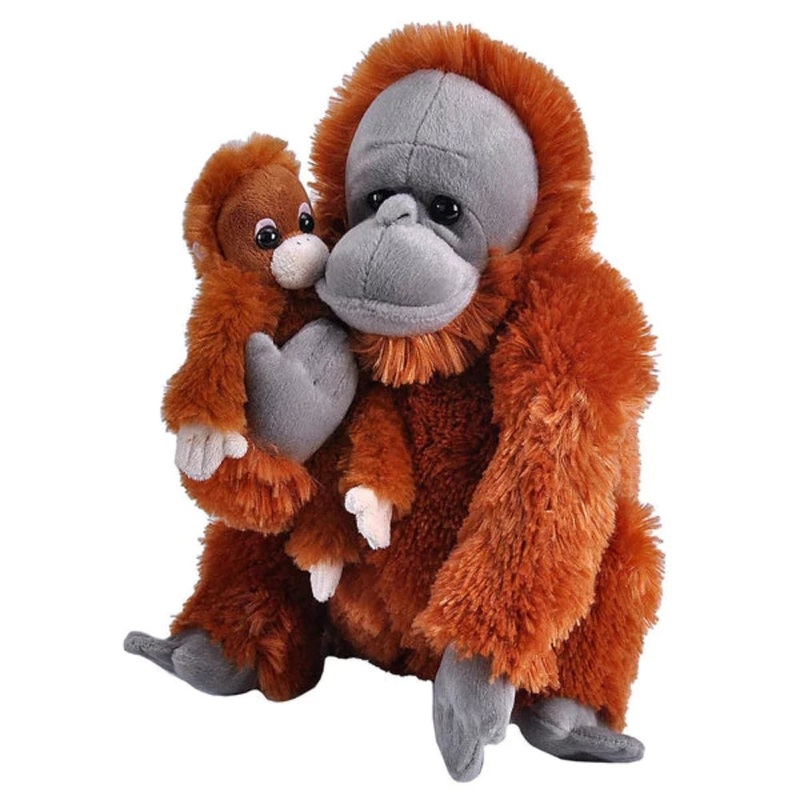 Wild Republic Mom And Baby Orangutan