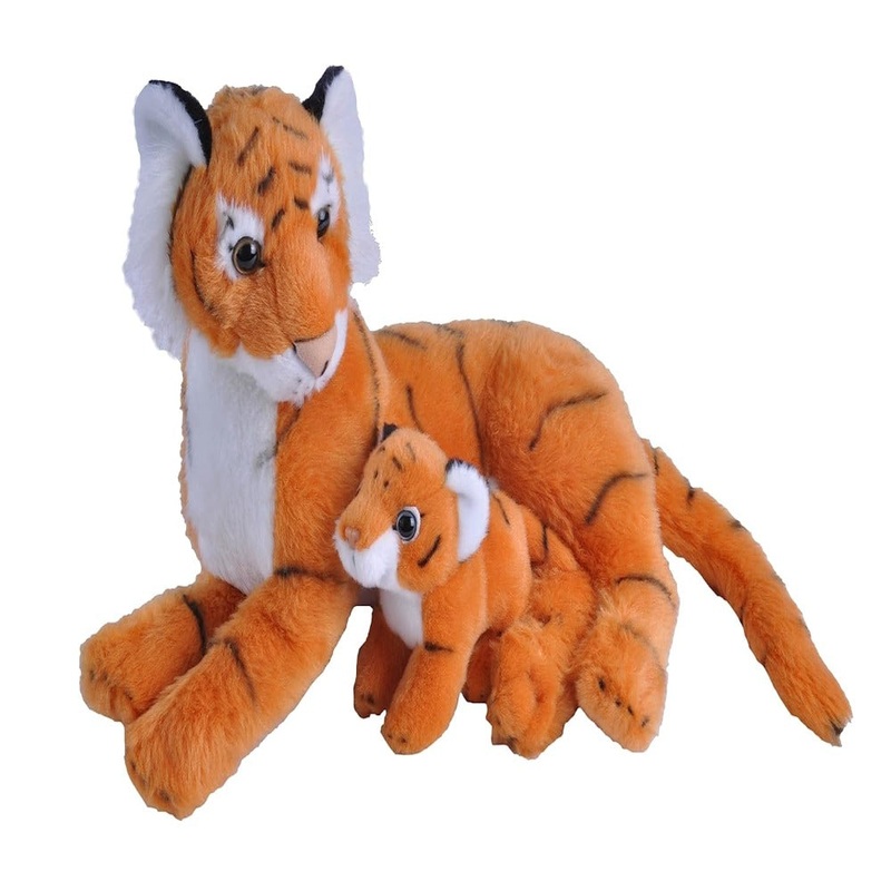 Wild Republic Mom And Baby Tiger 15 Inch