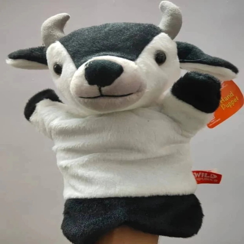 Wild Republic Polyester Hand Puppet Cow