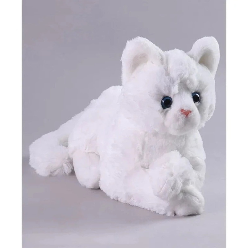 Wild Republic Paws White Longpile Cat