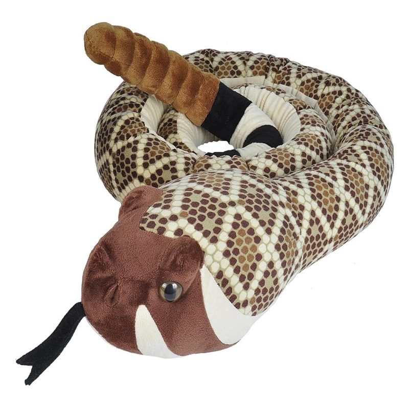 Wild Republic Super Jumbo Western Diamondback Snake Plush