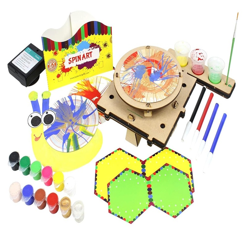 Butterfly Edufields 3 in 1 DIY Spin Art & Drawing Robot