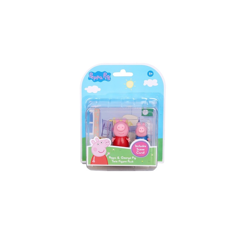 Hasbro Peppa Pig George & Peppa Twin Figure Pack
