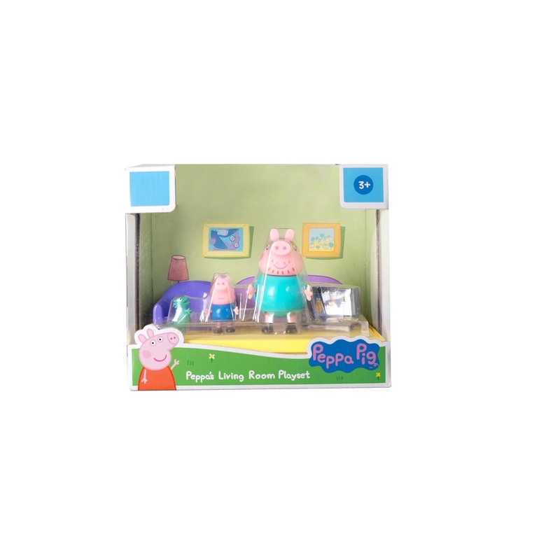 Hasbro Peppa Pig Living Room Scene Pack with Figures