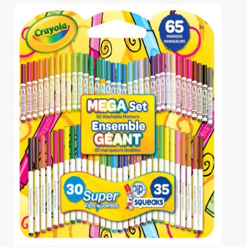 Crayola 65 Washable Markers Mega Set