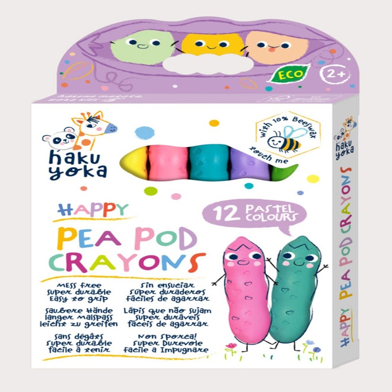 Avenir Happy Pea Pod Crayons|12 Pastel Colors|24 Colors|36 Colors