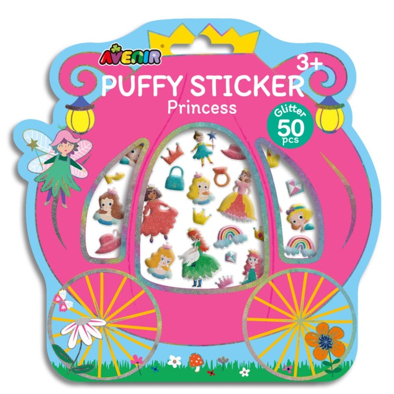 Avenir Puffy Stickers|Princess|Garden|Animal|Dino