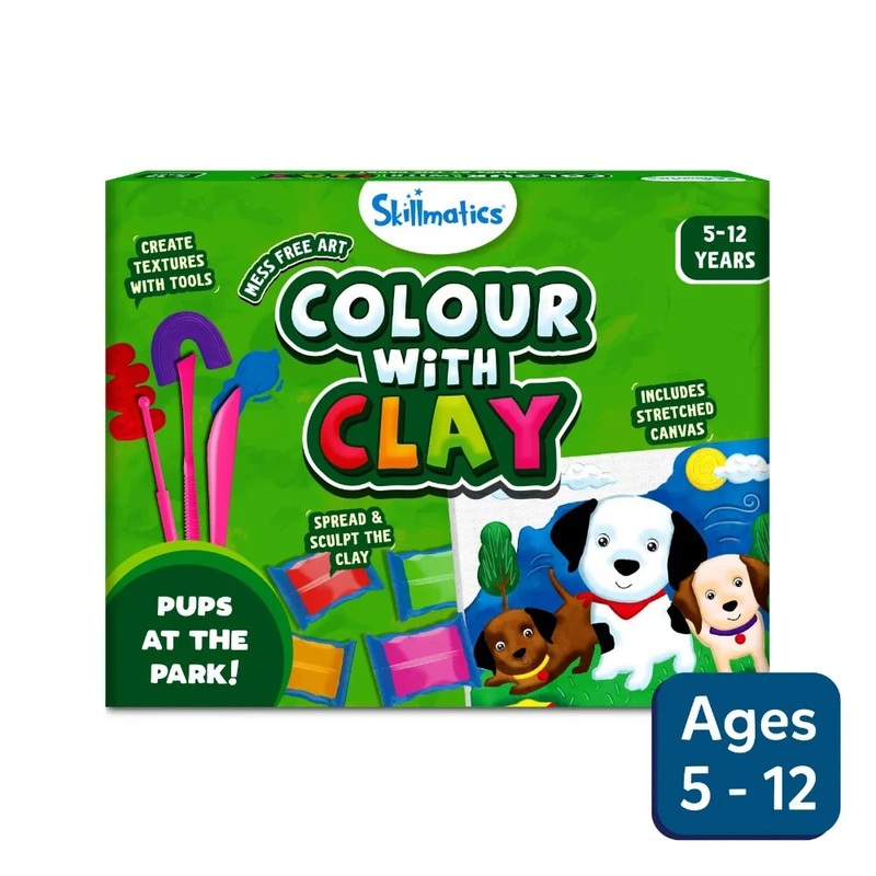 Skillmatics Colour With Clay – Pups at the Park
