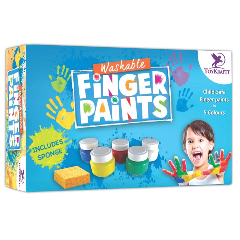 Toykraftt Washable Finger Paints