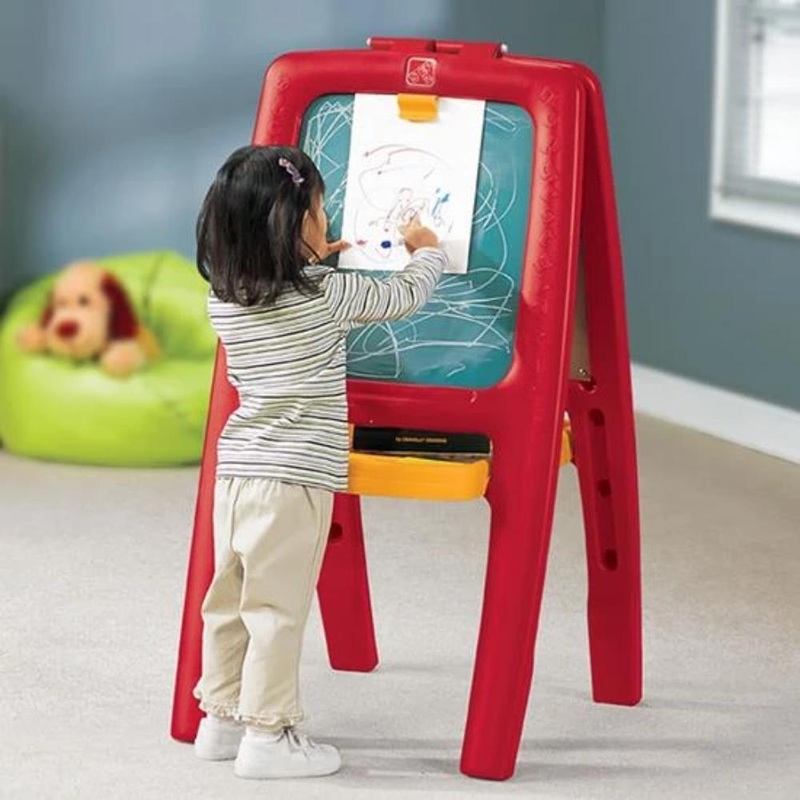 Step2 Easel For Two|Red/Yellow|Pink